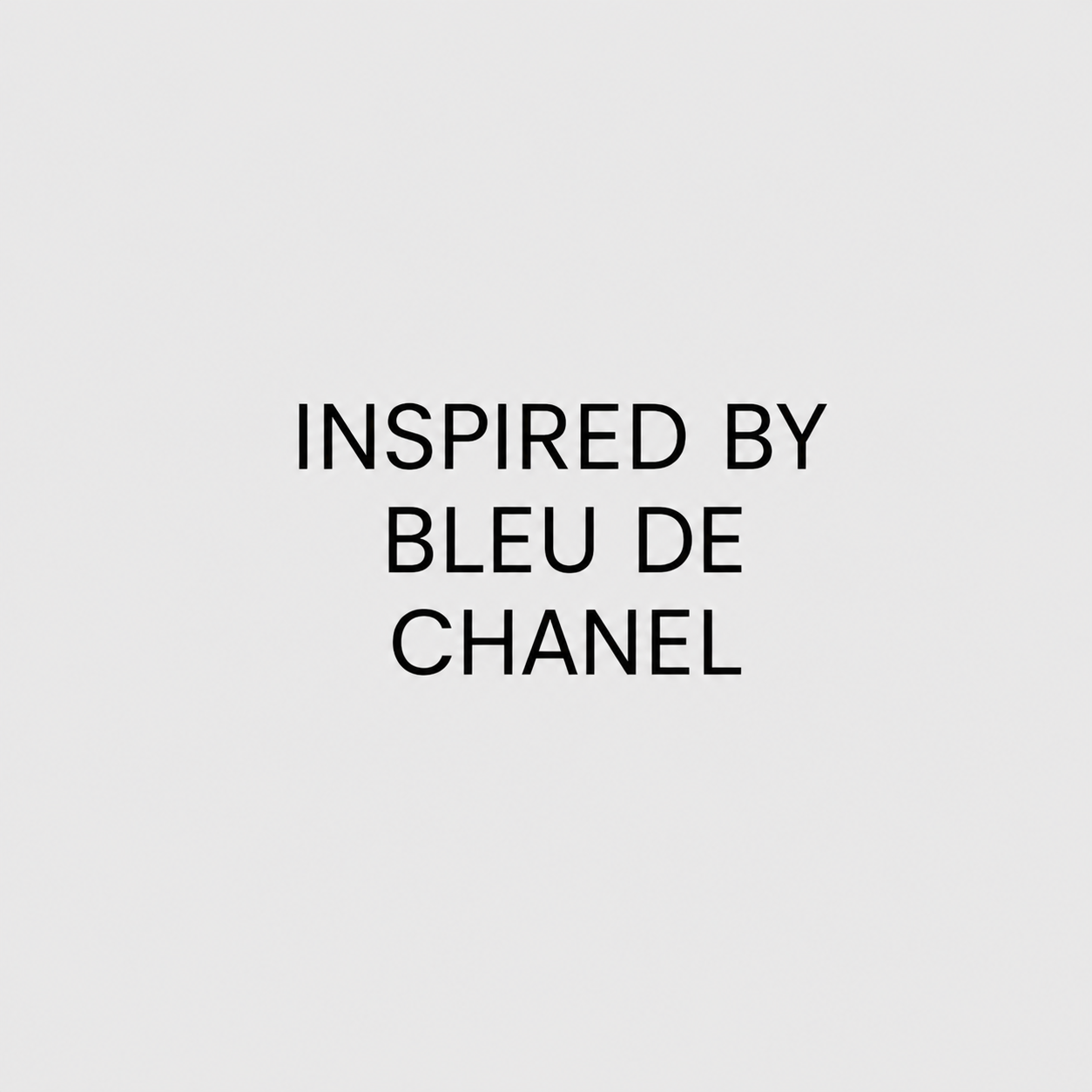inspired by bleu de chanel